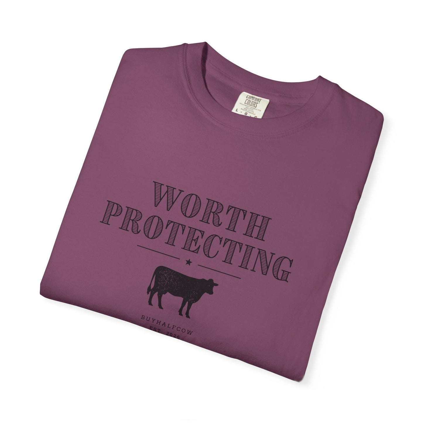 Worth Protecting Cow Graphic T-Shirt — Farm Animal Conservation Tee