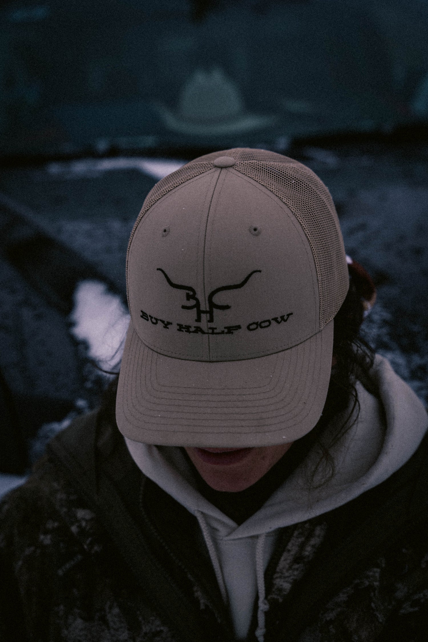 BUY HALF COW trucker hats — rep the HERD