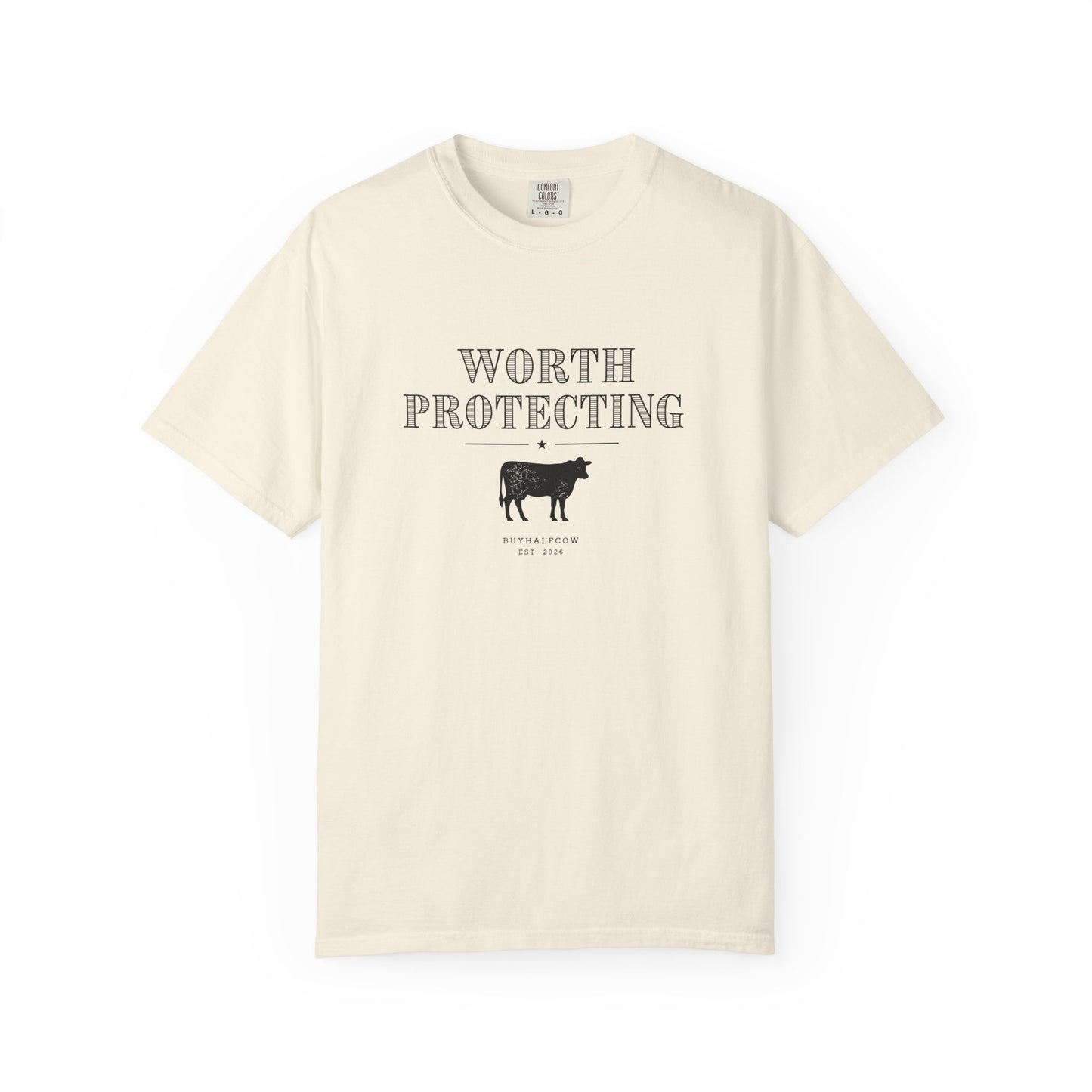Worth Protecting Cow Graphic T-Shirt — Farm Animal Conservation Tee