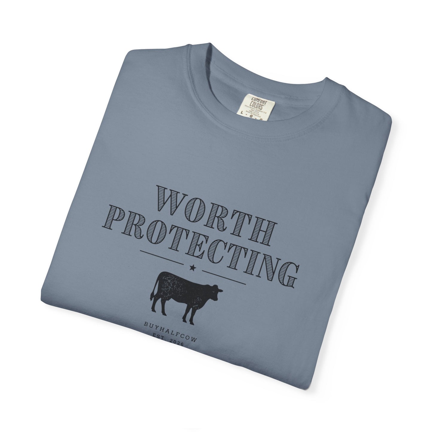 Worth Protecting Cow Graphic T-Shirt — Farm Animal Conservation Tee