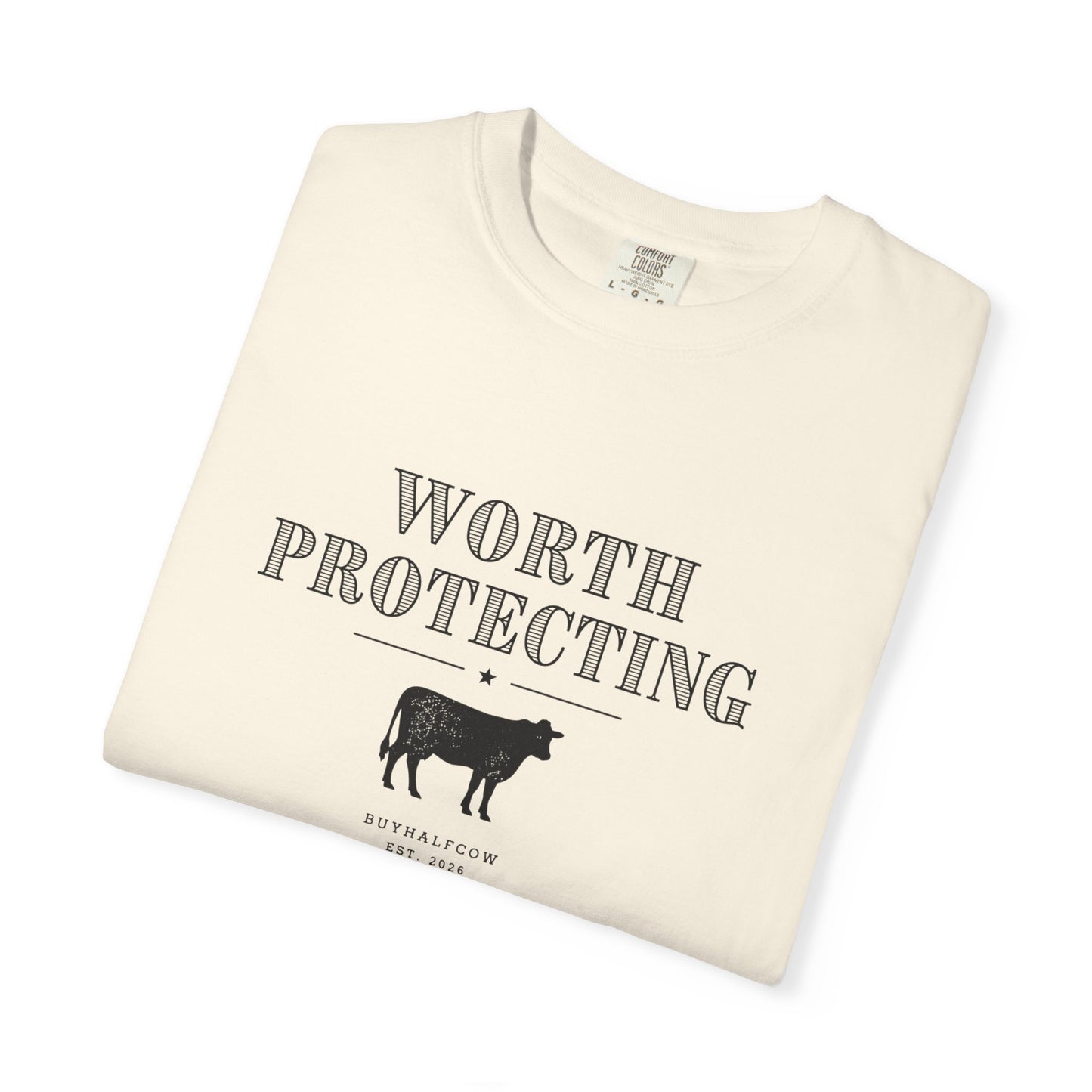 Worth Protecting Cow Graphic T-Shirt — Farm Animal Conservation Tee