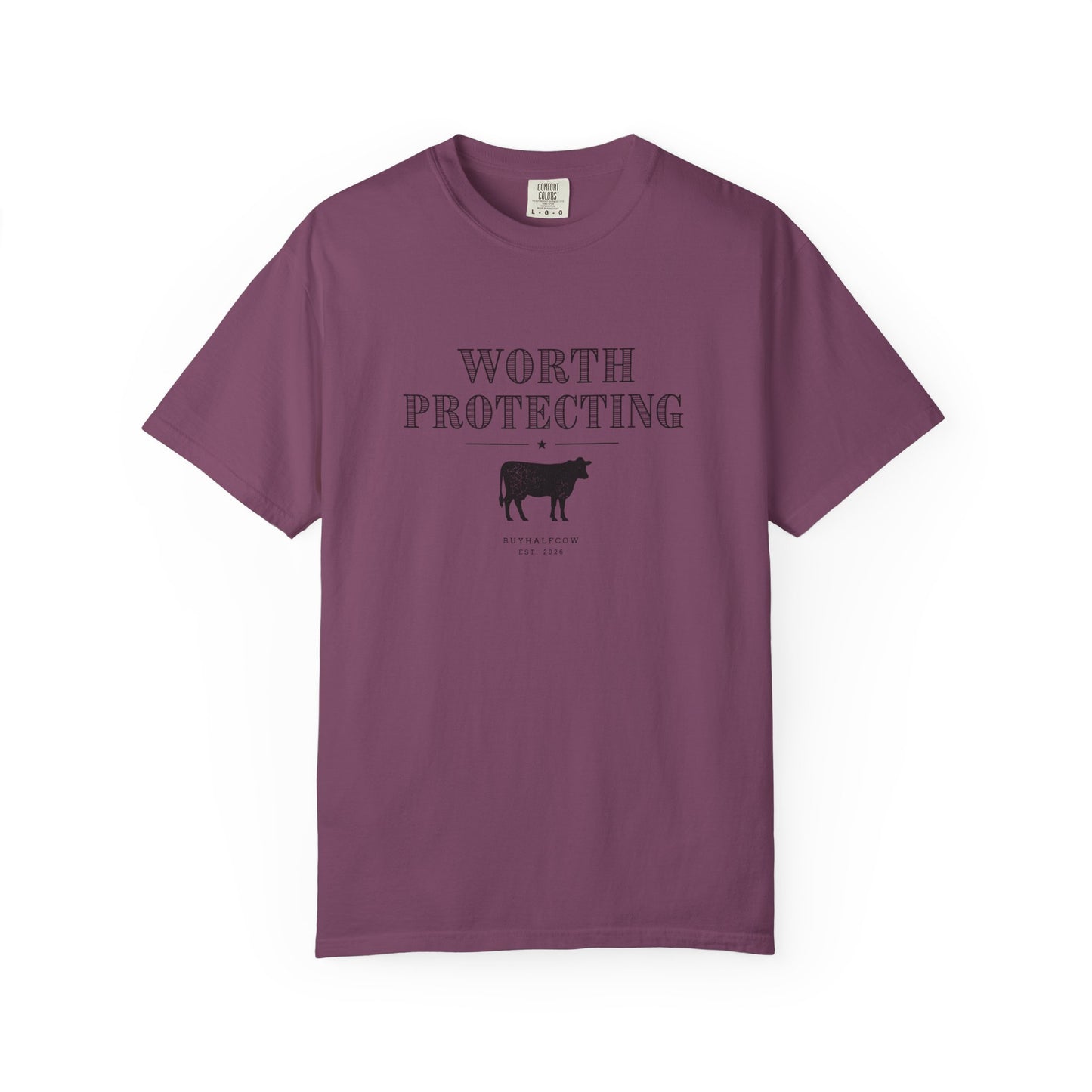 Worth Protecting Cow Graphic T-Shirt — Farm Animal Conservation Tee