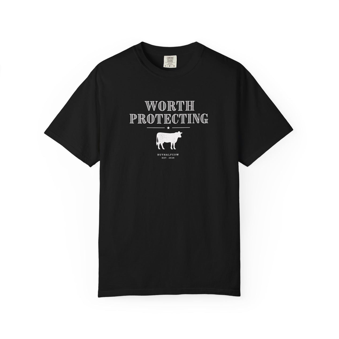 Worth Protecting Cow Graphic T-Shirt — Farm Animal Conservation Tee