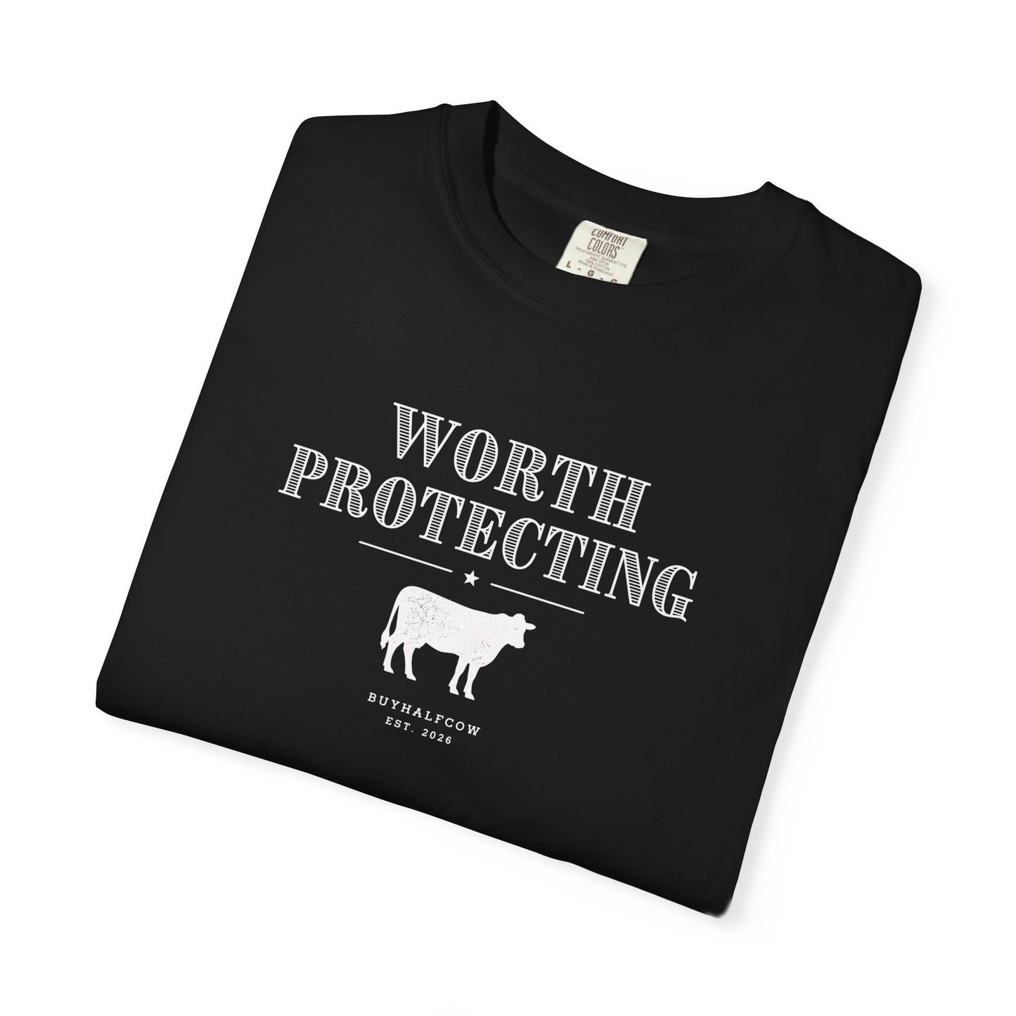 Worth Protecting Cow Graphic T-Shirt — Farm Animal Conservation Tee